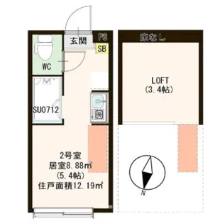 ミノリオ新小岩【2階】の間取り