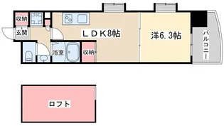 コンソラーレ同心【9階】の間取り