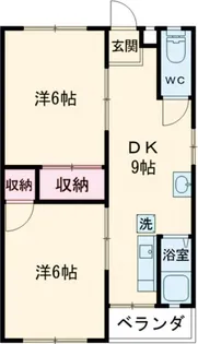 奥野マンション【1階】の間取り