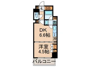 グランスイ-ト銀座レスティモナ-ク【7階】の間取り