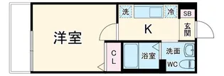 メゾンミルフィーユ海老名B棟【1階】の間取り