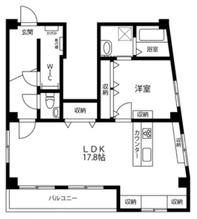 ベルデン日本橋【6階】の間取り
