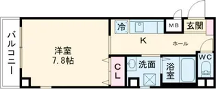 エスポアシティ神戸【4階】の間取り