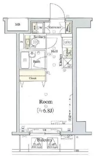 ARTESSIMO LINK BREZZA【6階】の間取り