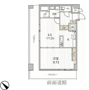 ICON PLACE SHIBAKOEN【11階】の間取り