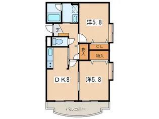 サンライズ湘南【3階】の間取り