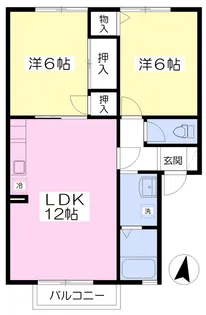 ウィルコート桜台【2階】の間取り