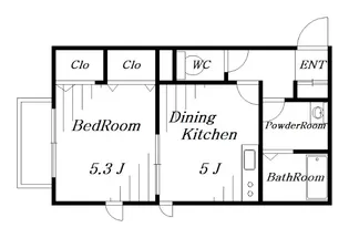 パレス稲毛【1階】の間取り