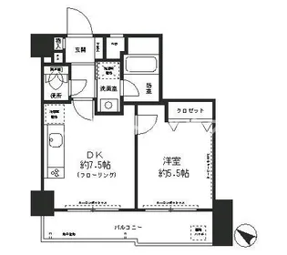 ハイホーム十条【9階】の間取り