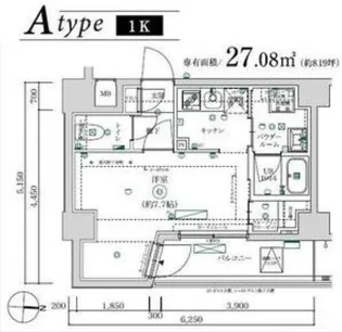 MAXIV武蔵新城TRE【2階】の間取り