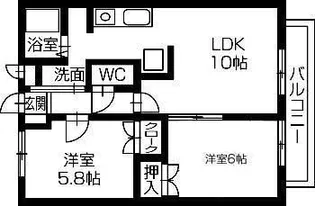 エクセレントK【2階】の間取り