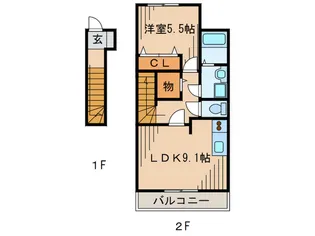 ティグリス伊丹の間取り