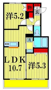 グラン コートハイツ【2階】の間取り