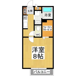 エコーハイツ【2階】の間取り