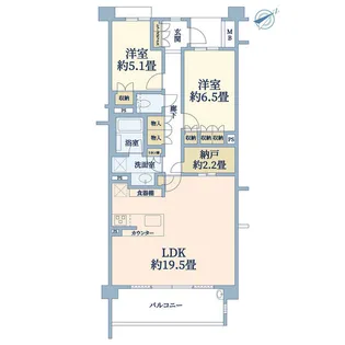 ザ・パークハウス日吉【3階】の間取り