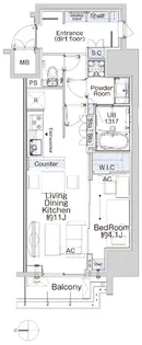 ベルファース蒲田West【2階】の間取り