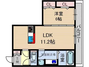 ルージュ・パ・ドゥ【3階】の間取り