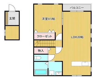 ウォークヘアー2階【2階】の間取り