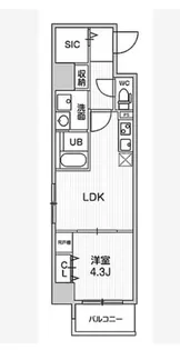 BLAU菊川【4階】の間取り
