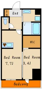 モレス・ヴィラ明石【4階】の間取り