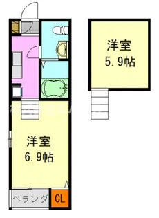 マザーユニックス【2階】の間取り