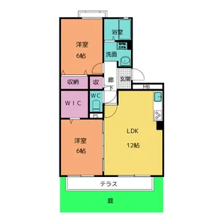 サンセール【1階】の間取り