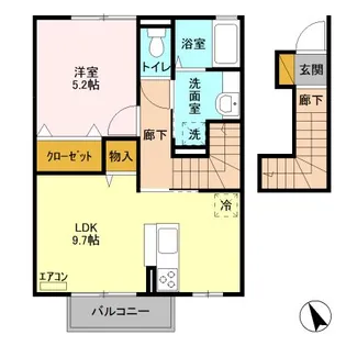コトー・ルシエル C【2階】の間取り