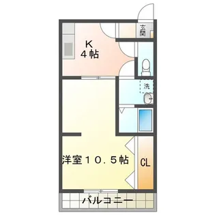 松栄コーポラス【2階】の間取り