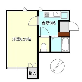 メモリアルハイツ【2階】の間取り
