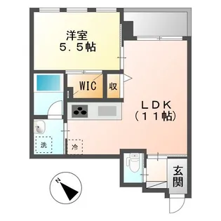 ノッティングヒル【3階】の間取り