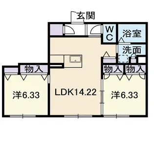 サクラメゾン浄水【3階】の間取り
