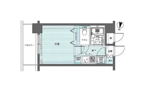 トーシンフェニックス赤坂【7階】の間取り