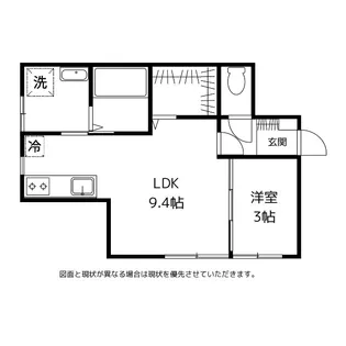 Elvita四ツ葉町【1階】の間取り