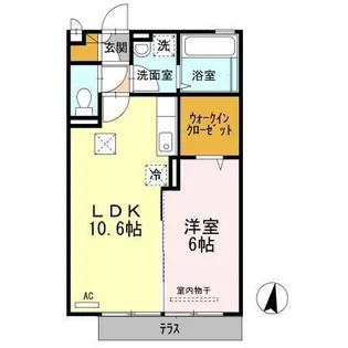 リジエール ユー【1階】の間取り