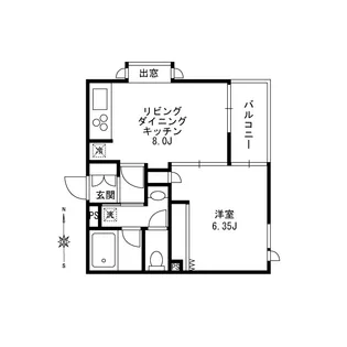 ヒルズ柿の木坂【3階】の間取り