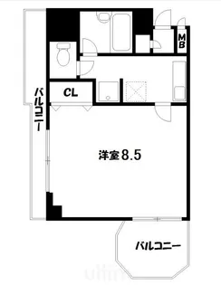 サンシティ烏丸高辻【9階】の間取り