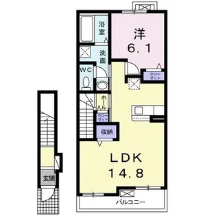 ピアグラード C【2階】の間取り