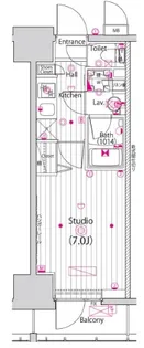 ガーラ・リバーサイド横濱南【4階】の間取り