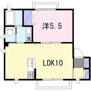 エスポワールII【2階】の間取り