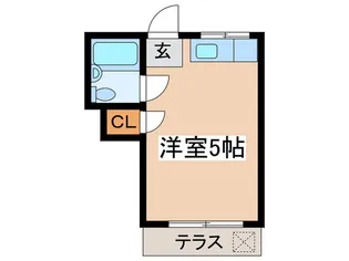 ユエヴィ調布【1階】の間取り