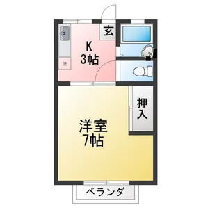 サンハイツI【1階】の間取り