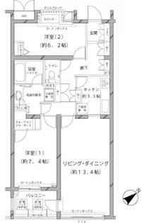 MFPRコート代官山【1階】の間取り