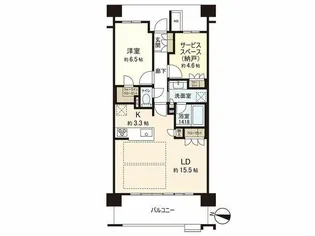 ザ・レーベン仙台大手町【11階】の間取り