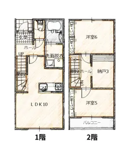 カーサ・ソラーナ【B】の間取り