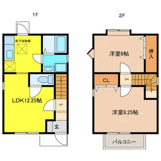 クオール丸山 A棟の間取り