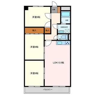 半田第3ロイヤルマンション【8階】の間取り