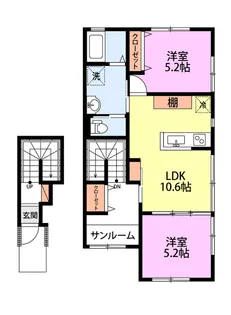 Blanca Nagata【2階】の間取り