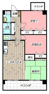 ルシオーレ【3階】の間取り