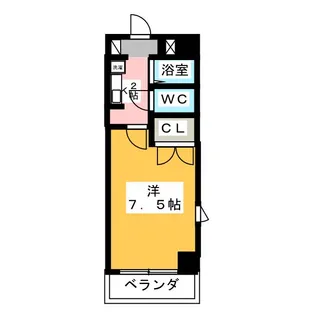 ジュネス東別院【4階】の間取り
