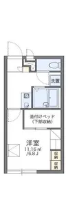 レオパレス旭ヶ丘【2階】の間取り
